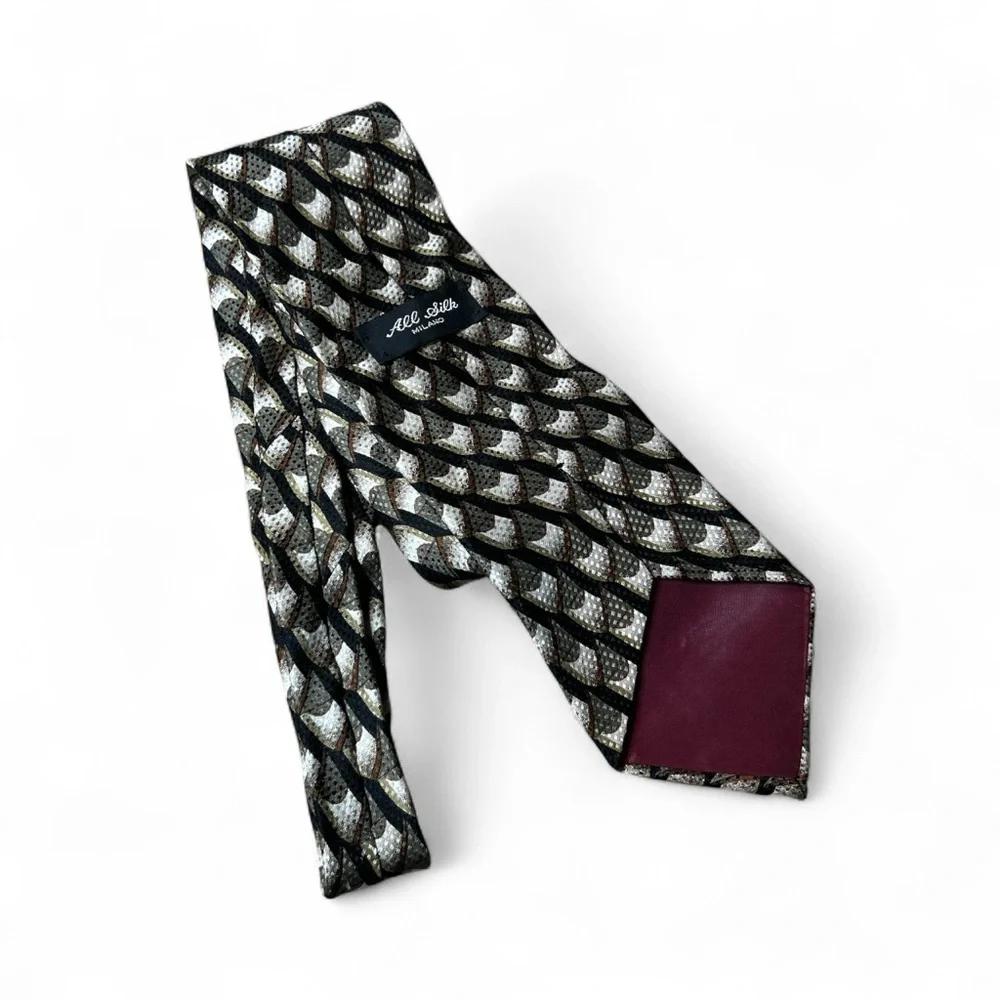 VTG‎ ALL Silk Milano Men's Tie - Measures Approximately 58” x 3”